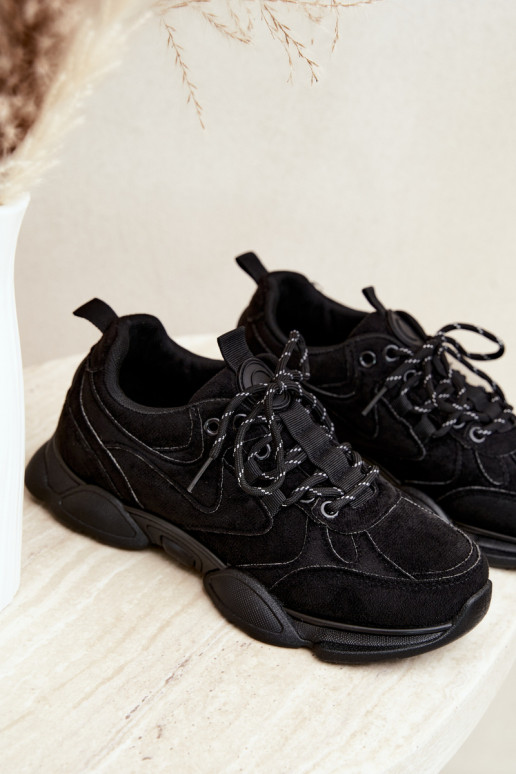 Baskets pour femmes en couleur noire Shaley