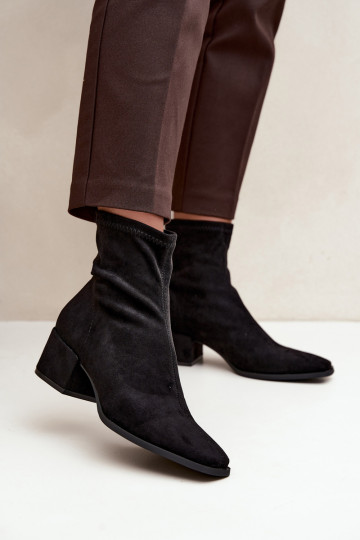 Bottines à talons pour femmes de type Klocek en couleur noire Rosley 2