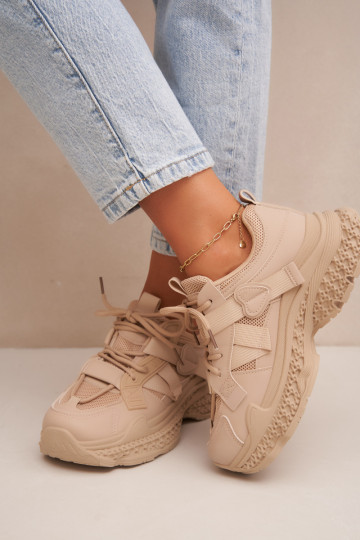 sneakers à rayures en couleur sable Ellery 2