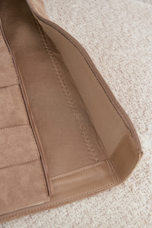 bottes hautes pour femmes avec tige cousue en or avec boucles en simili daim kaki Isa