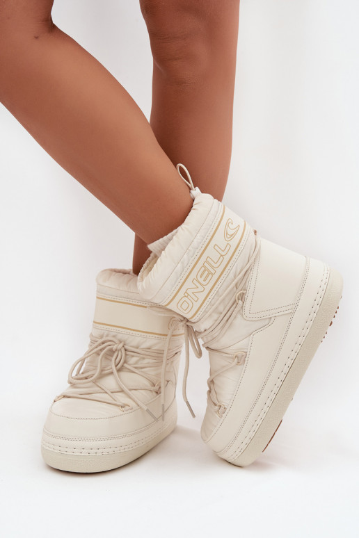bottes de neige pour femmes avec détails élégants O'NEILL LISA INOMEN HIGH 90253012.99Z en blanc