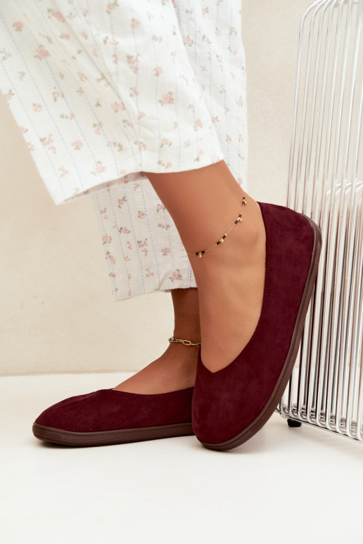 Ballerines pour femmes Barefoot en couleur bordeaux Hollin