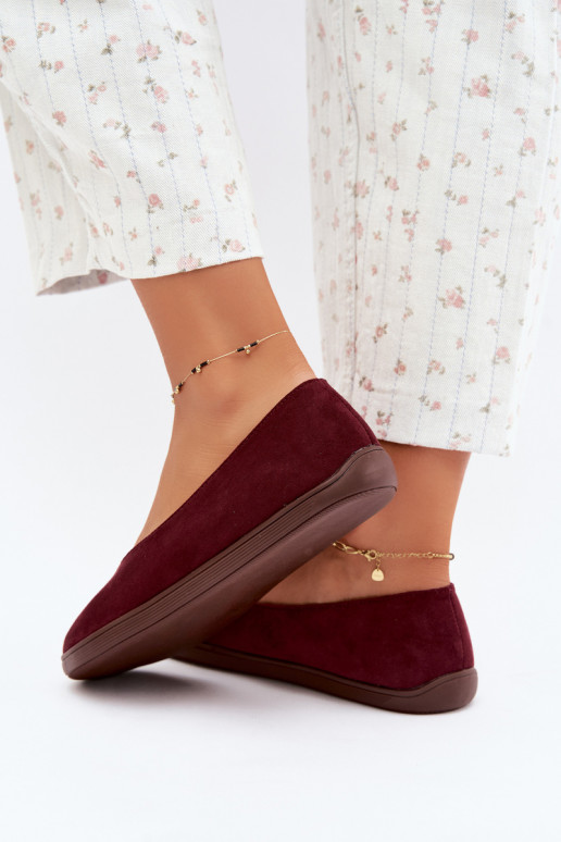 Ballerines pour femmes Barefoot en couleur bordeaux Hollin