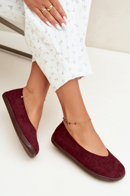 Ballerines pour femmes Barefoot en couleur bordeaux Hollin