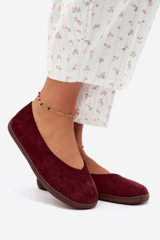 Ballerines pour femmes Barefoot en couleur bordeaux Hollin