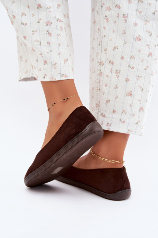 Ballerines pour femmes Barefoot en couleur chocolat Hollin