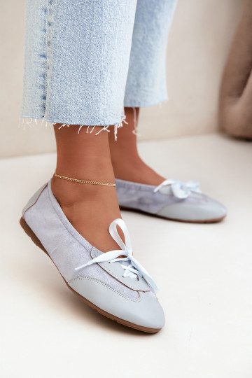 Ballerines sportives bleues avec des détails élégants Peonia