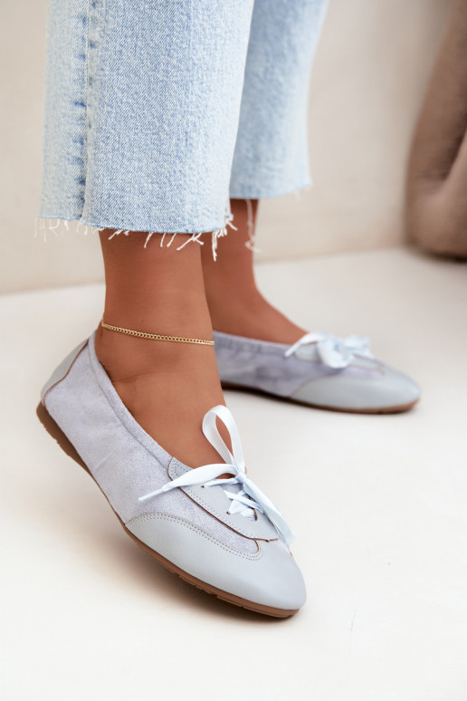 Ballerines sportives bleues avec des détails élégants Peonia