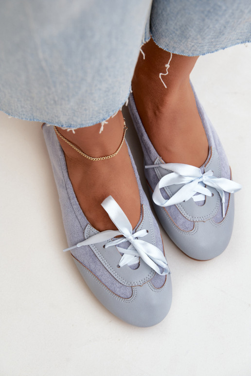 Ballerines sportives bleues avec des détails élégants Peonia