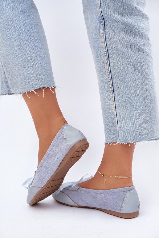Ballerines sportives bleues avec des détails élégants Peonia