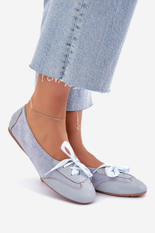 Ballerines sportives bleues avec des détails élégants Peonia