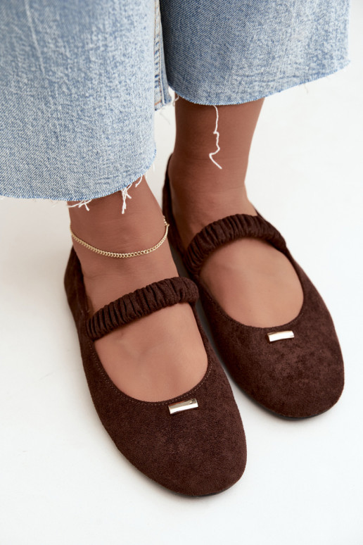 Sandales chocolat avec détails décoratifs Brinelle