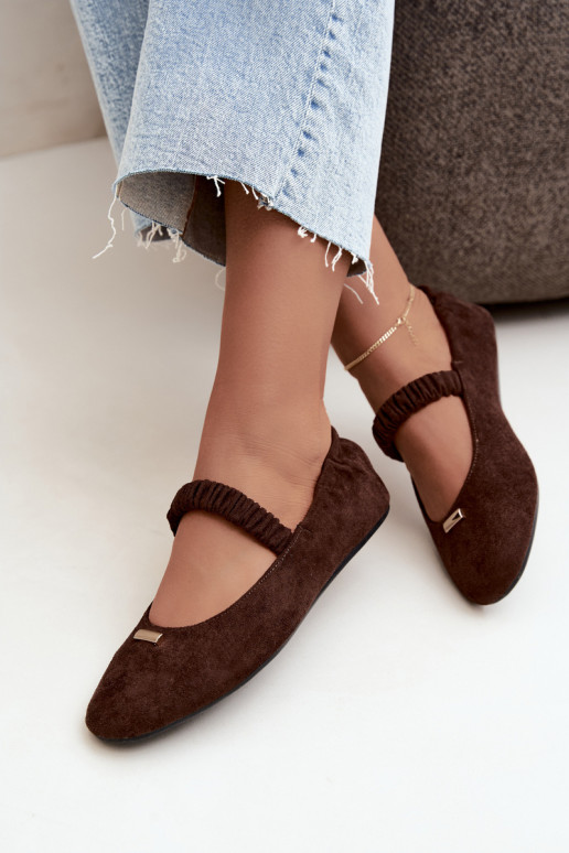 Sandales chocolat avec détails décoratifs Brinelle