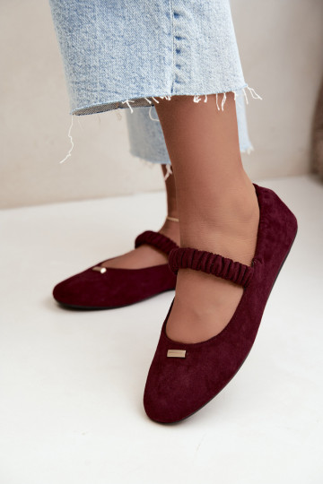 Sandales bordeaux avec détails décoratifs Brinelle 2