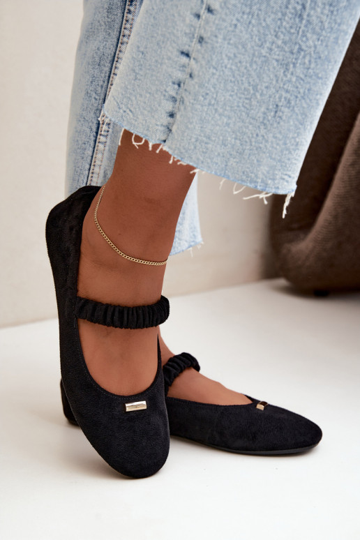 Sandales noires avec détails décoratifs Brinelle
