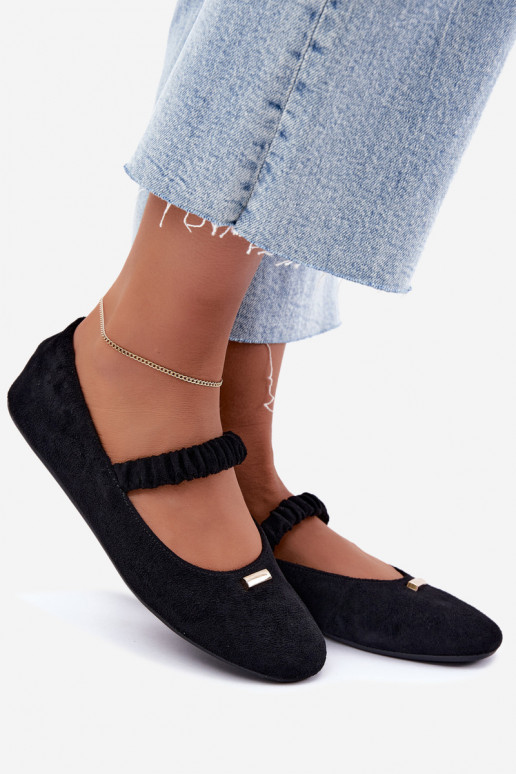 Sandales noires avec détails décoratifs Brinelle