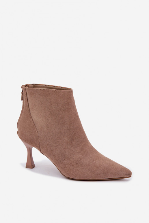 bottines isolées pour femmes avec talons en sable Elsya