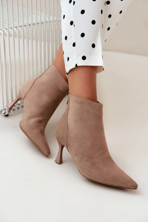bottines isolées pour femmes avec talons en sable Elsya
