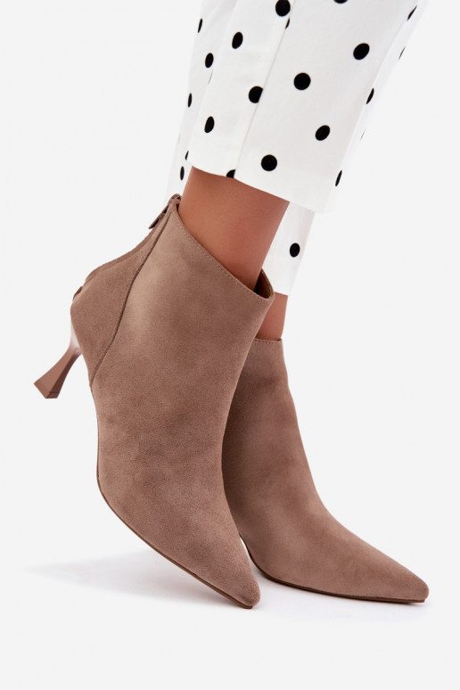 bottines isolées pour femmes avec talons en sable Elsya