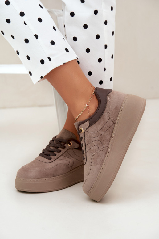 sneakers avec plateforme en sable Tai turivra
