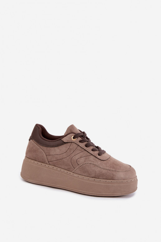 sneakers avec plateforme en sable Tai turivra