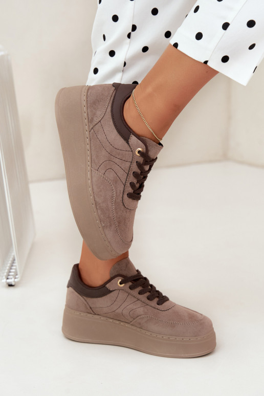 sneakers avec plateforme en sable Tai turivra