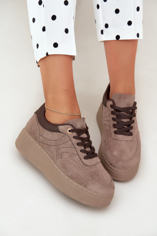 sneakers avec plateforme en sable Tai turivra