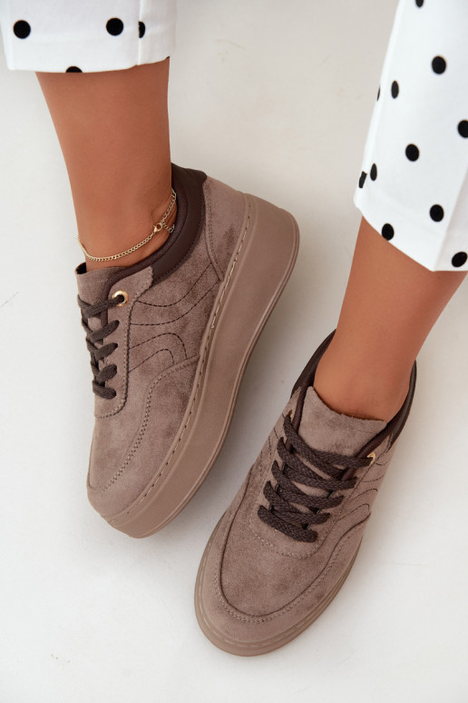 sneakers avec plateforme en sable Tai turivra