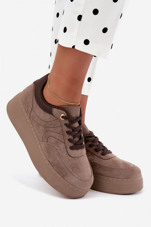 sneakers avec plateforme en sable Tai turivra