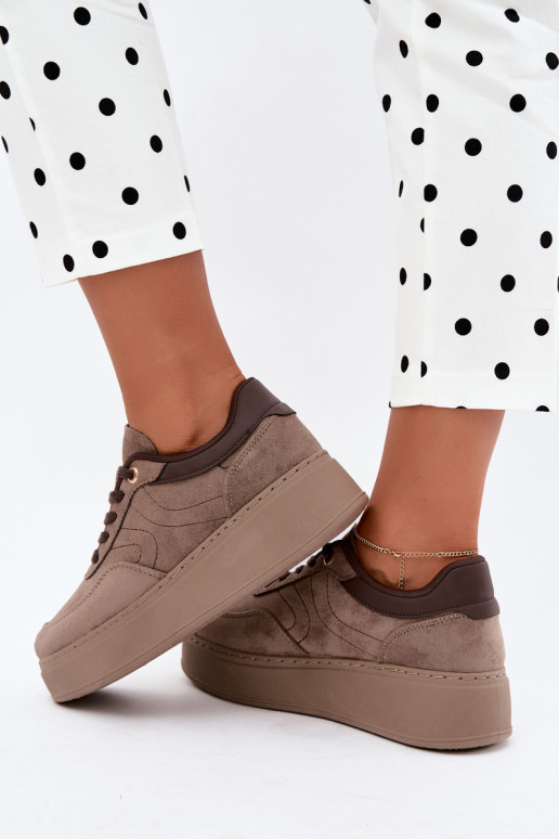 sneakers avec plateforme en sable Tai turivra