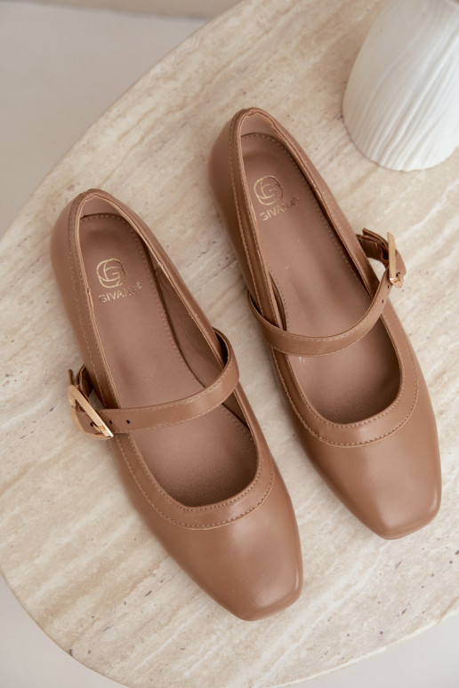 ballerines avec boucles et cœurs en sable Relsa