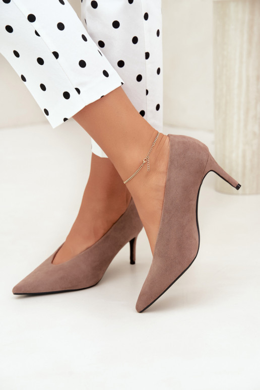 chaussures en daim pour femmes en sable Brenya