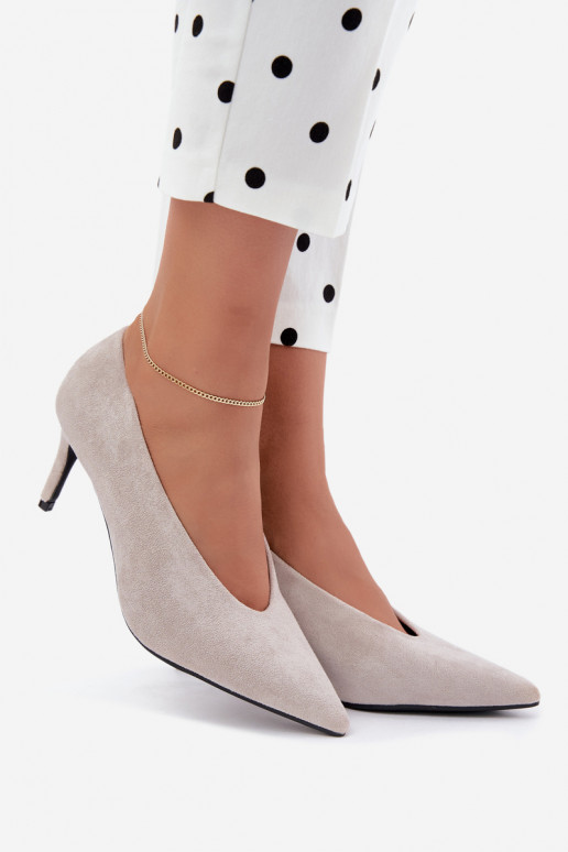 chaussures en daim pour femmes en gris Brenya
