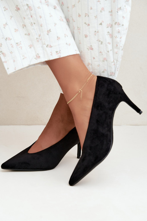 chaussures en daim pour femmes en noir Brenya
