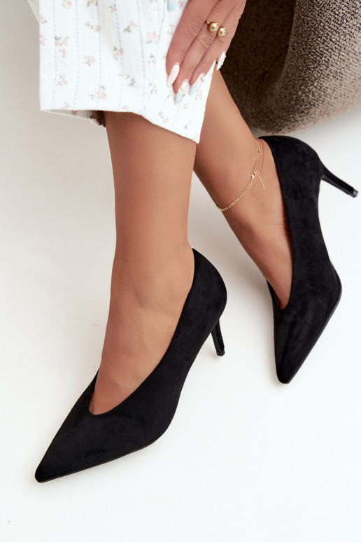chaussures en daim pour femmes en noir Brenya