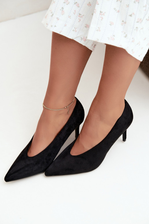 chaussures en daim pour femmes en noir Brenya