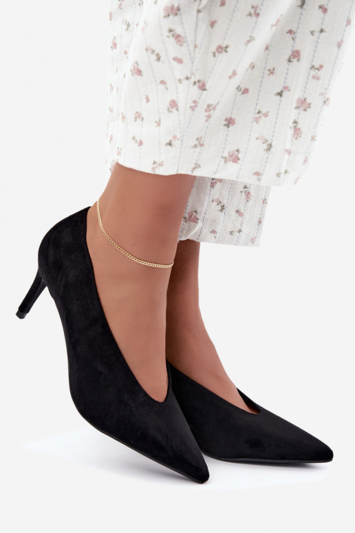 chaussures en daim pour femmes en noir Brenya