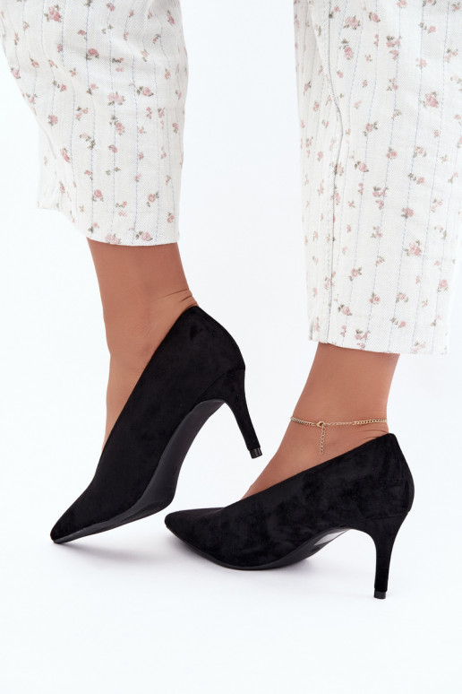 chaussures en daim pour femmes en noir Brenya