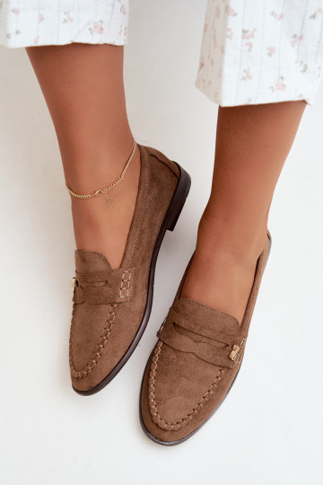 mocassins femmes avec détails décoratifs couleur marron Treya 2