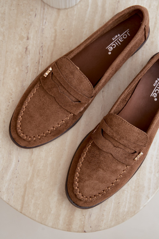 mocassins femmes avec détails décoratifs couleur marron Treya