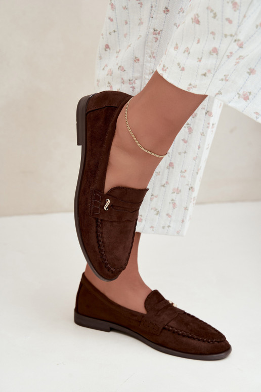 mocassins femmes avec détails décoratifs couleur marron Treya