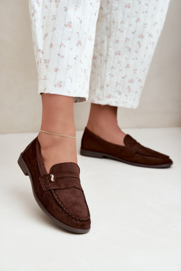 mocassins femmes avec détails décoratifs couleur marron Treya 2