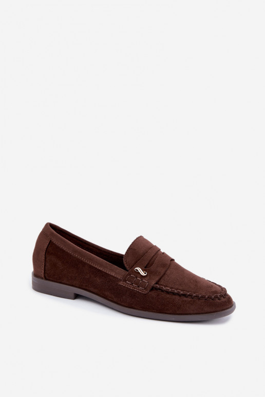 mocassins femmes avec détails décoratifs couleur marron Treya