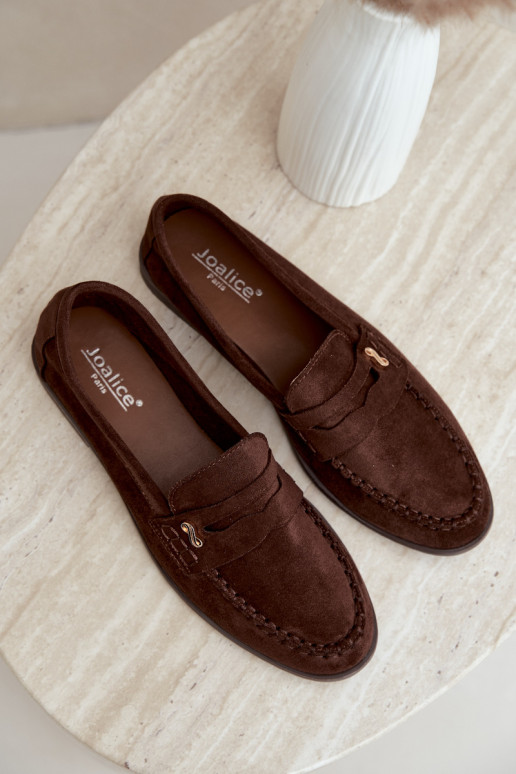 mocassins femmes avec détails décoratifs couleur marron Treya