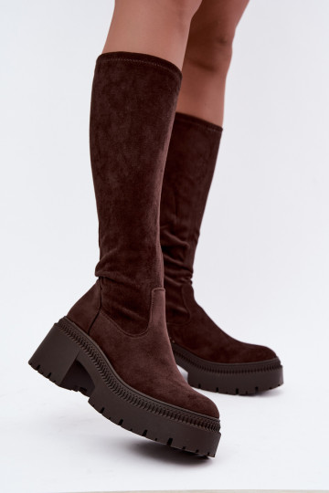 bottes hautes pour femmes avec plateforme Florinne 2