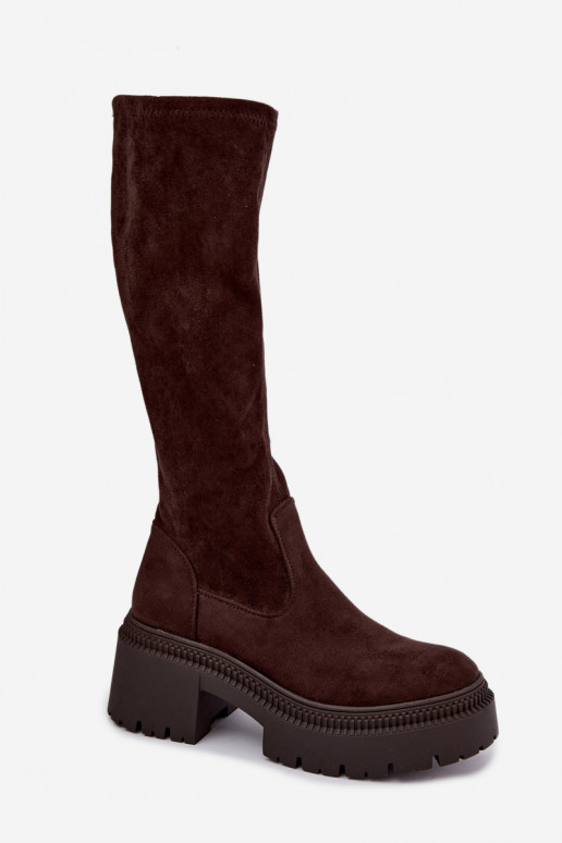 bottes hautes pour femmes avec plateforme Florinne
