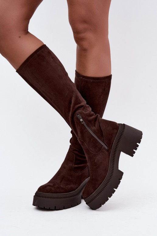 bottes hautes pour femmes avec plateforme Florinne