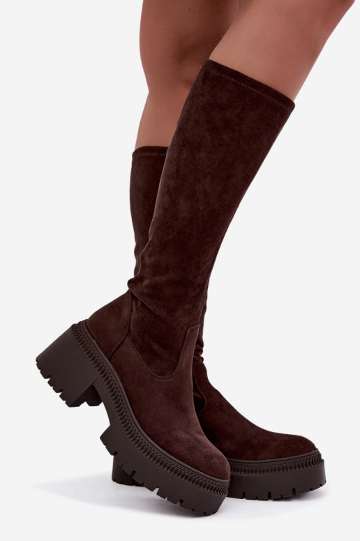 bottes hautes pour femmes avec plateforme Florinne