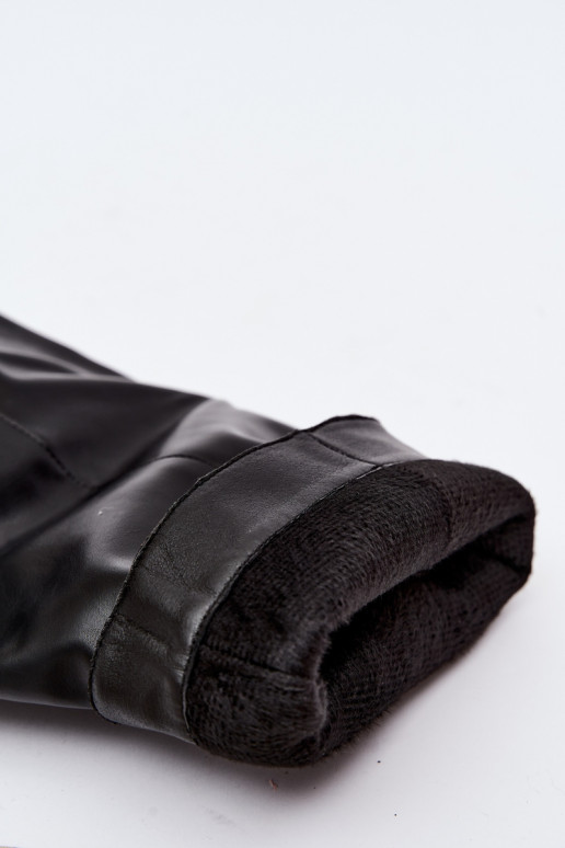 bottes hautes isolées avec talons fins et boucles en couleur noire Kelra