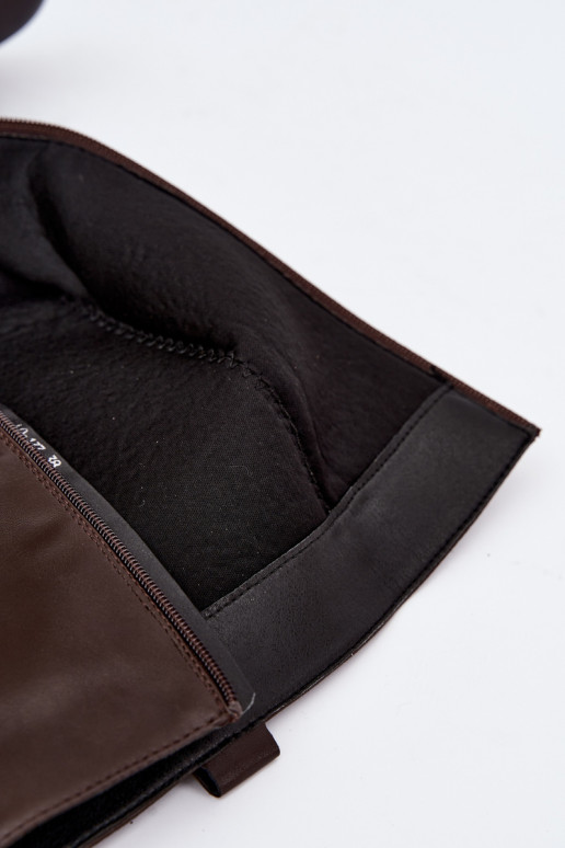 Bottes longues pour femmes avec des détails décoratifs en couleur chocolat Rileta